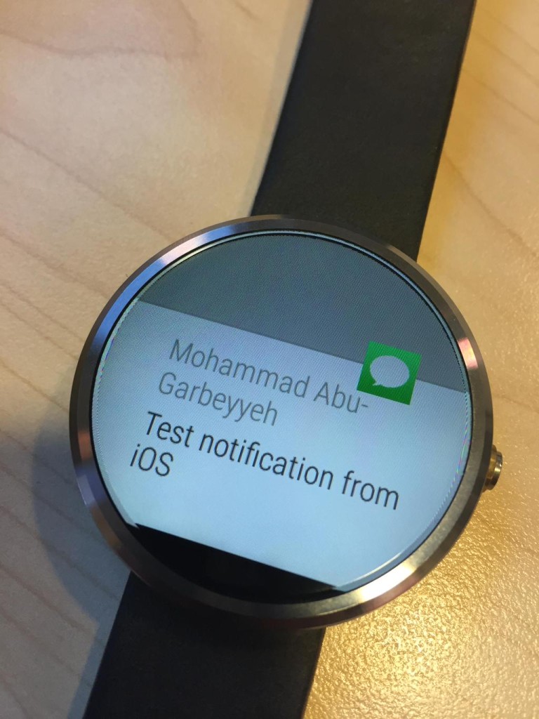 Developer integrates Android Wear 