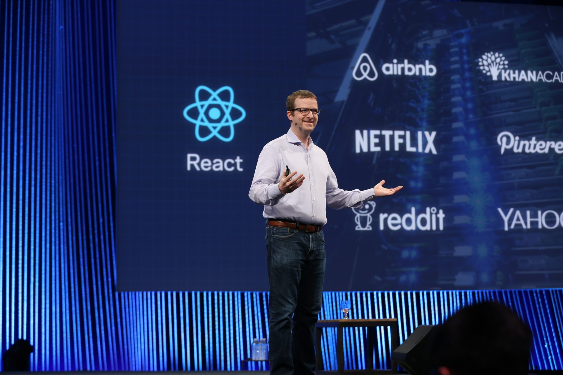 Facebook CTO Mike Schroepfer announces Reactive Native during F8 keynote