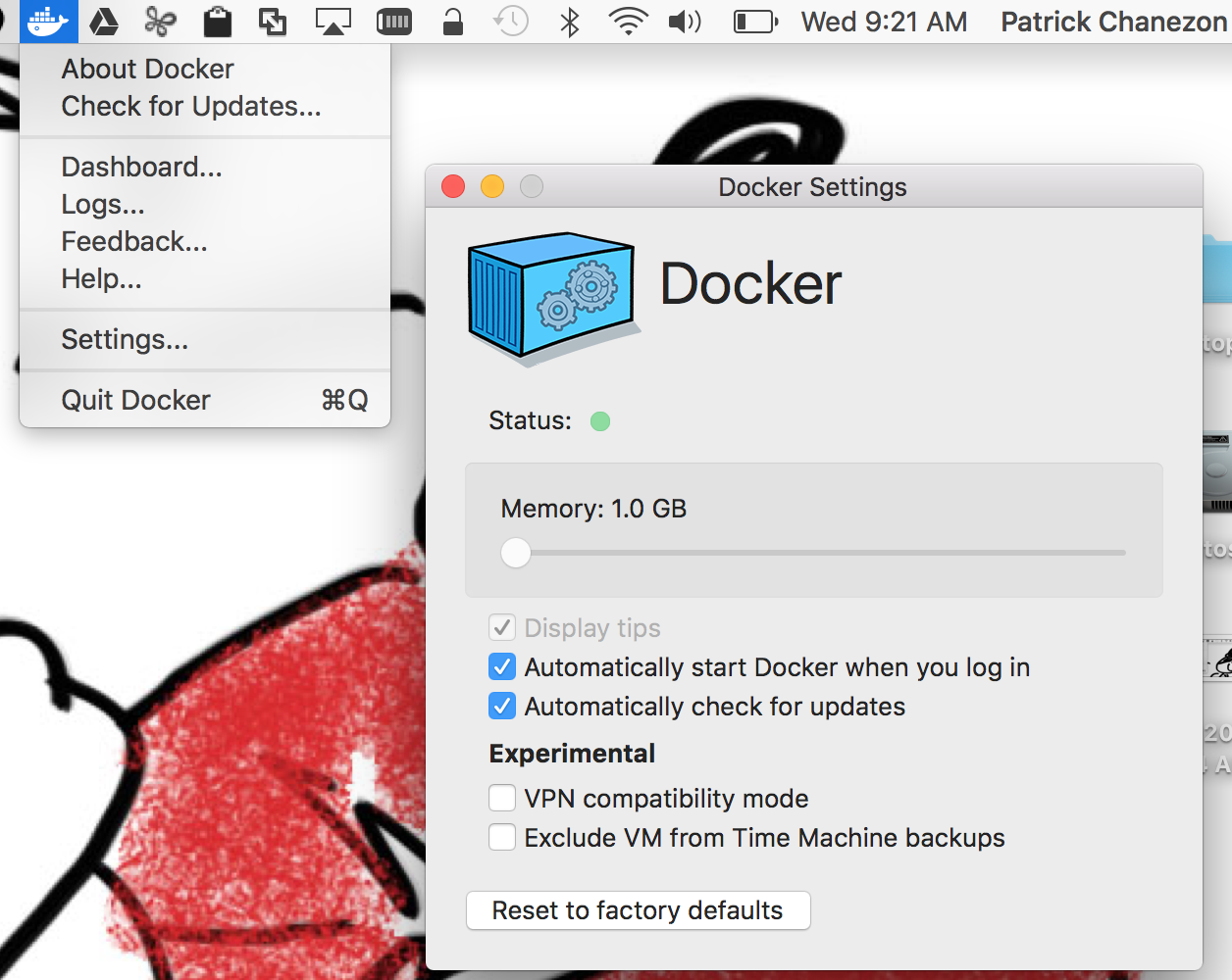 docker for mac local ip