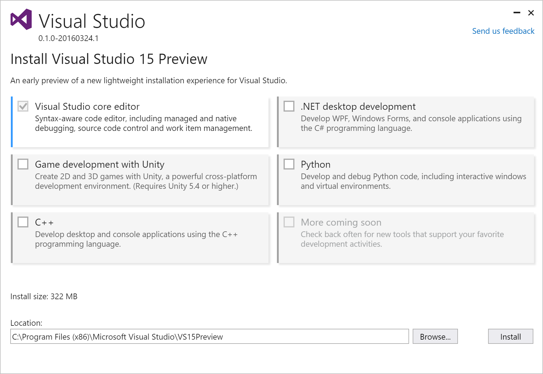 visual studio installer