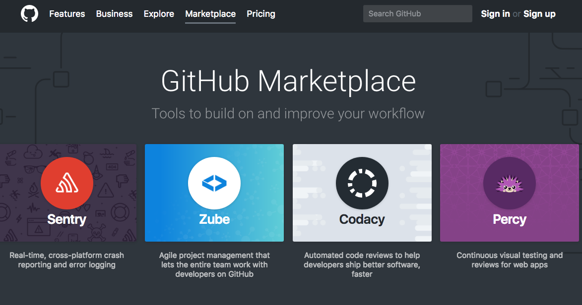 github actions marketplace