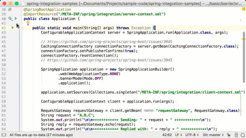 spring framework in intellij