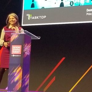 Tasktop's Dominica DeGrandis talking about moving from project to product teams