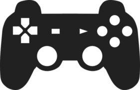 outline of a PS4 controller
