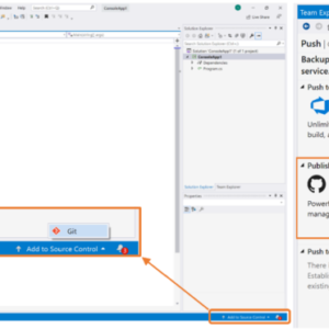 “Publish to GitHub from Team Explorer in Visual Studio 2019 16.4