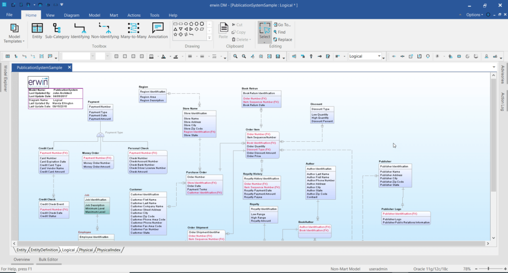 erwin data modeler latest version