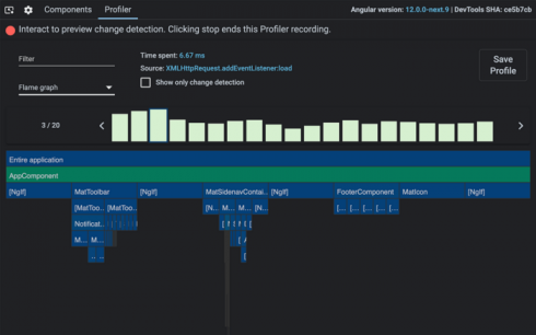 Angular DevTools Profiler