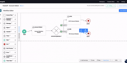 Workflow Editor in Unqork