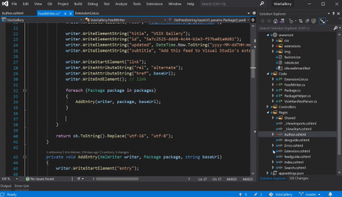 Visual Studio screenshot