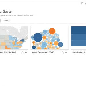Screenshot of Personal Space, a new feature in Tableau 2021.3
