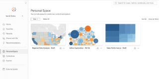 Screenshot of Personal Space, a new feature in Tableau 2021.3