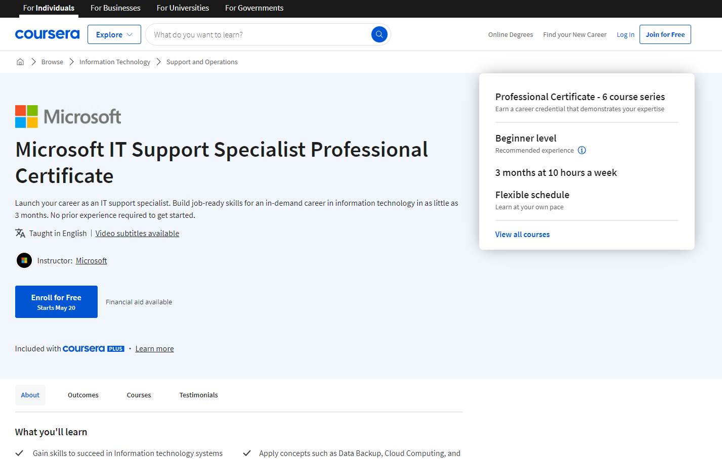 Microsoft provides 4 new entry-level certificates to Coursera