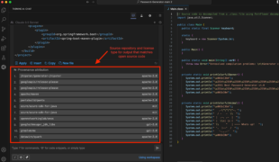 Screenshot of Tabnine's Code Provenance and Attribution feature.